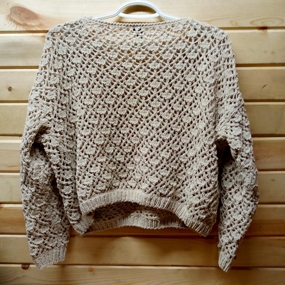 Moon & Madison chunky Knit Cream Sweater - Picture 2 of 3